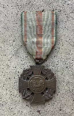 Vietnamese Gallantry Cross With French Escapee's Ribbon French Indochina Era • $10