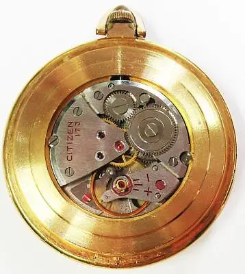 Citizen Pocket Watch Vintage Overhaul 17 Jewels Manual Winding Mens Watch Auth • $560.12