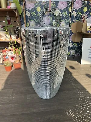 £10 • Buy Disco Ball Planter Mirror Ball Plant Pot Decor Wedding Hallway Plinth Vase Hotel