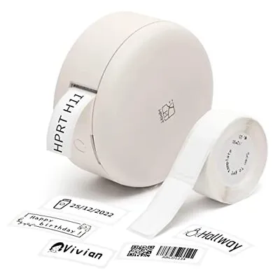 HPRT H11 Bluetooth Handheld Label Printer With USB Charging - Beige • £13.49