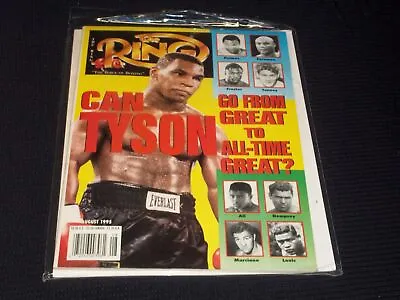 1995 August The Ring Magazine - Mike Tyson Boxing Cover - E 3386 • $30