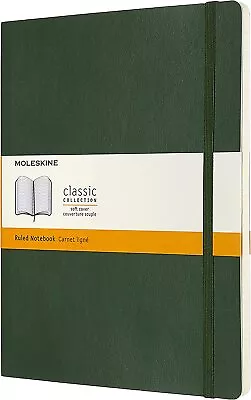 Moleskine Classic Notebook Soft Cover XL Ruled/Lined Myrtle Green 192 Pages • $24.95