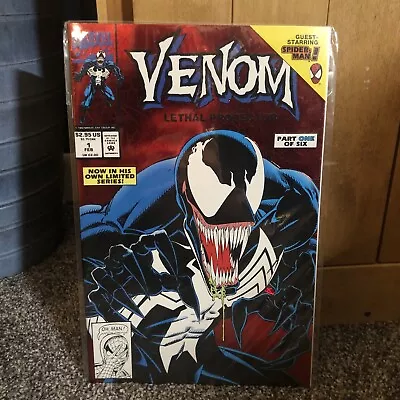 Venom Lethal Protector #1 (Marvel Comics 1992) Part 1 Of 6 - Red Foil Cover • $29.99