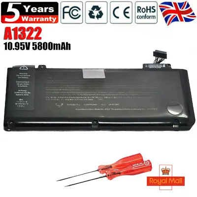 OEM Battery A1322 For MacBook Pro 13'' A1278 Mid 2009 Mid 2010 2011 2012 Genuine • £28.90