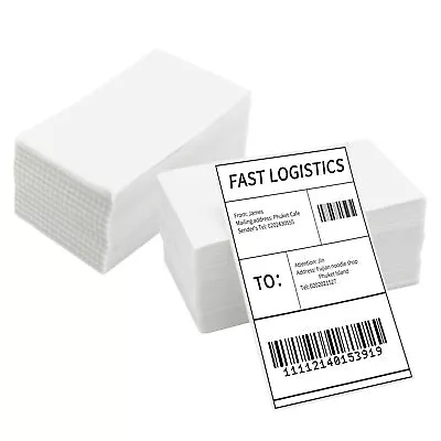 1000 A6 4x6 Thermal Labels FanFold Shipping Label Strong Permanent Adhesive Y2K6 • $20.67