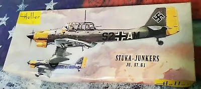1972 Heller Stuka Junkers Ju 87. B1 L388 Dive Bomber German Airplane Model 1/72 • $65.99