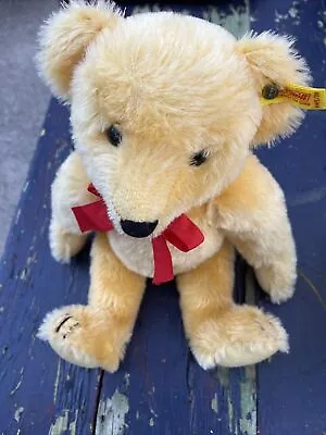 1980's  Steiff Yellow/Gold Mohair 1909 Replica Teddy Bear 0165/38 Germany • $35.13