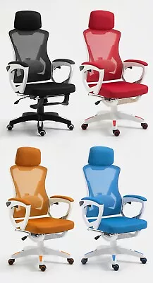 Racing Gaming Office Chair Executive Home Swivel Leather Sport Computer • £69.79