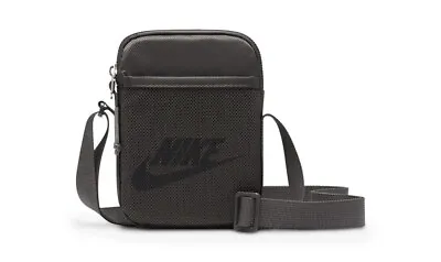 Nike Unisex Sportswear Heritage Crossbody Bag Casual Shoulder Grey BA5871-254 • $32.99