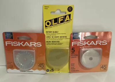 $29.99 • Buy Fiskars 93588097J 45mm Rotary Victorian, Scoring Trimmer Blade & Olfa Rotary