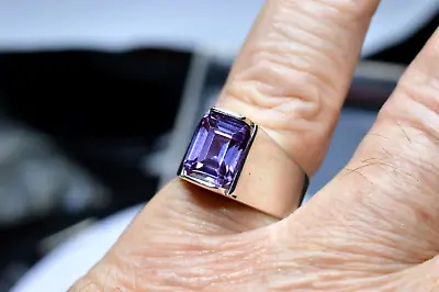 4.02 + Ct MAN'S OR  WOMEN'S RING LAB  ALEXANDRITE 100% COLOR CHANGE 202 • $79