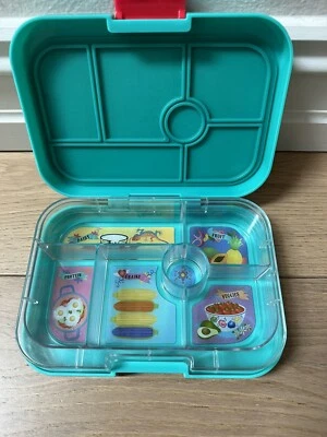 $25 • Buy Yumbox Original Bento Lunchbox - Aqua Excellent Cond