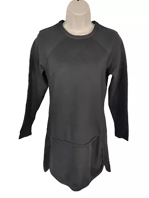 Womens Trf By Zara Size Medium M Black Long Sleeve Formal Tunic Mini Party Dress • £16.99