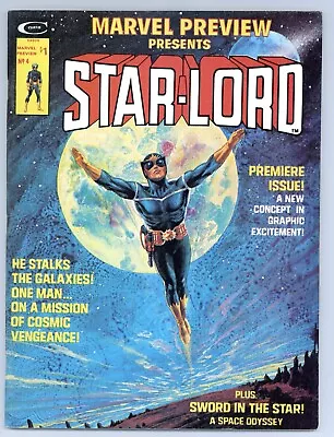 Marvel Preview 4 (VF) 1st STARLORD + SWORD IN THE STAR Wrightson Pinup 1976 Y321 • $149.99