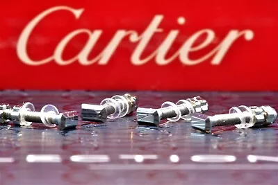 Cartier Big C Decor Rimless Screws Kit Sunglasses Eyeglasses Lunette Silver Wood • $49.49