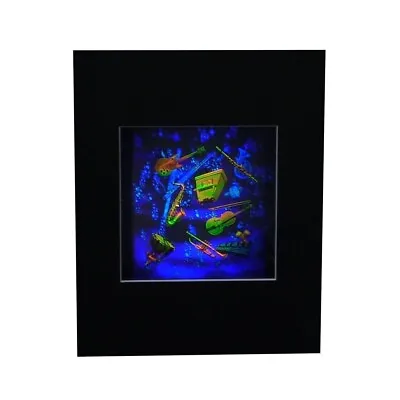 3D Musical Instruments LARGE Hologram Picture MATTED Collectible Embossed Type • £28.91