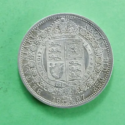£69.95 • Buy 1887 Queen Victoria Silver Half-Crown Lovely Example Super Detail SNo61092