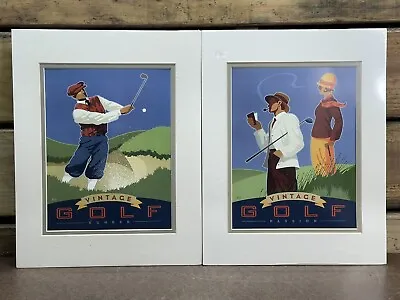 2 Portal Huynh Vintage Golf Passion Pictures Matted 14 X11  • $19.95