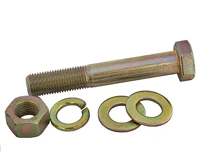 £4.65 • Buy COMBO!!! M12 X 1.5 Grade 10.9 Hex Head Bolts, Nuts & Washers Yellow Zinc Plated