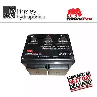 Rhino Twin Fan Speed Controller Thermostatic Temperature Pro Hydroponics • £88.95