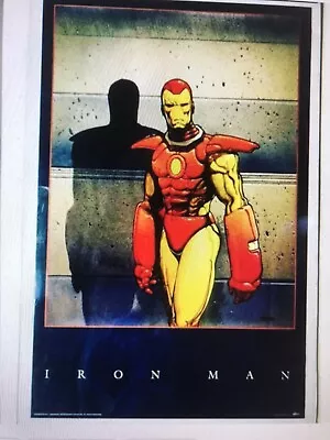 Original Marvel Iron Man Poster 1989 Factory Rolled Moebius Art • $120