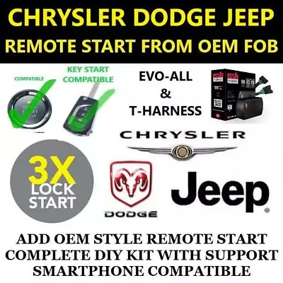 Plug & Play Remote Start Fits 2013 CHRYSLER TOWN & COUNTRY 3X LOCK • $99.99