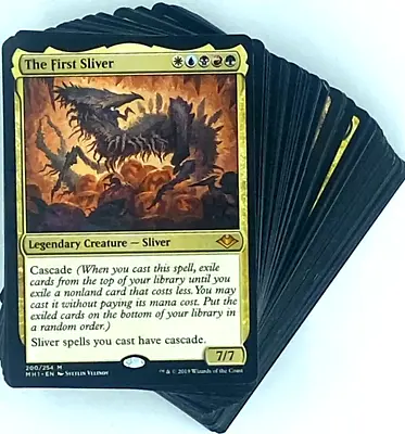 ***Custom Commander Deck*** The First Sliver - Sliver Cascade - Mtg Magic Cards • $121.85