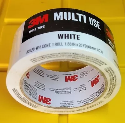 3M Multi-Use Colored Duct Tape White 1.88 Inches By 20 Yards 3920-20 (1 Roll) • $15.99