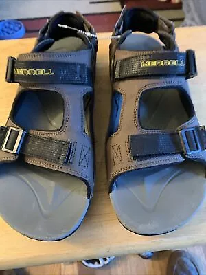 Merrell Vibram Hiking/Walking Sandals Men's Size 10 Waterproof Dark Earth • $25
