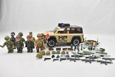 Mighty World Military Police Figures And Police Car Collection With Accessories • $49.99