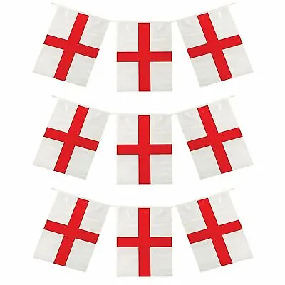 £3.25 • Buy England Bunting St George's Day Football World Cup 12 Flags Banner 3.6M