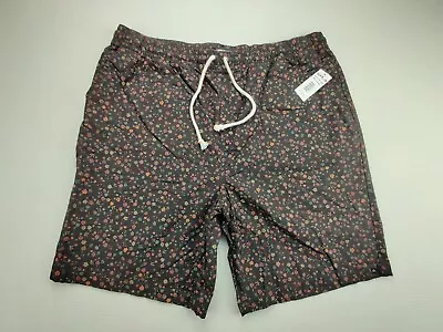 Quiksilver Men’s XL Vintage Brown Floral Surf 9  Shorts  New  • $49.99