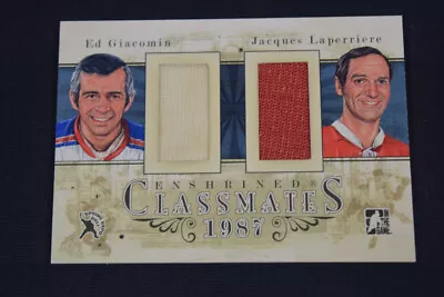 Ed Giacomin Laperriere 2010-11 ITG Expo Enshrined Classmates Jerseys Black /19 • $8