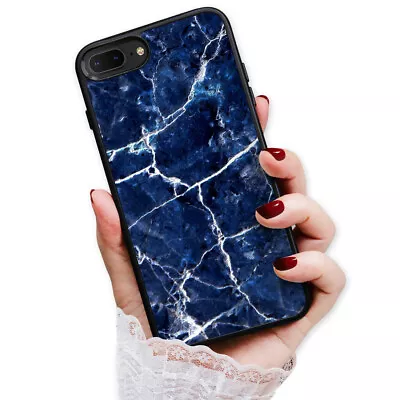 ( For IPhone 7 Plus ) Back Case Cover H23205 Blue Marble • $9.99