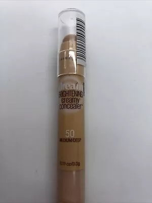 Maybelline New York Dream Brightening Creamy Concealer 50 Medium/Deep 0.11 Oz. • $5.50