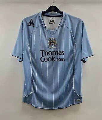 Manchester City Home Football Shirt 2007/08 Adults XL Le Coq Sportif H157 • £79.99