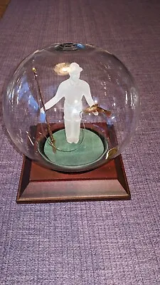 Mayflower Glass Angle Figurine On Wooden Stand • $9.95