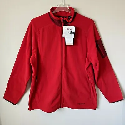 Marmot 3XL Reactor Jacket Mens Size XXXLarge Red Fleece Zip Up Polartec® New NWT • $64.99