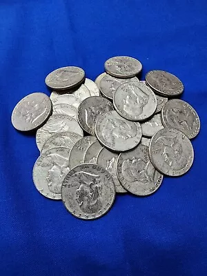 $1 Dollar Face Value Franklin Half Dollar 90% Silver Circulated Coins • $22.98