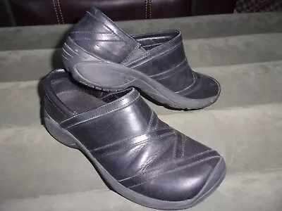 Merrell Encore Eclipse Black Leather Clogs Mules Women’s 9 US • $22