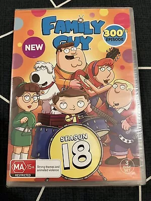 Family Guy: Season 18 DVD NEW (Region 4 Australia) • $26.95