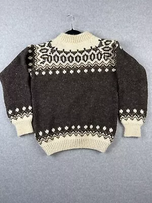 Vintage Stobi Sweater Mens Medium Iceland Wool Heavy Knit Fisherman Faire Isle • $39.99