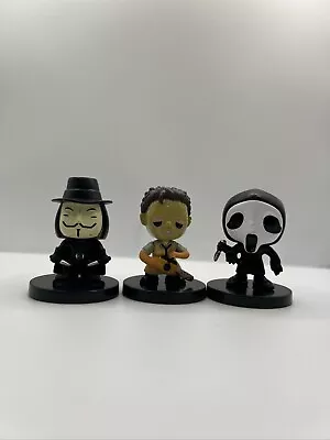 3 Horror Movie Action Figure Cake Toppers  2  Vendeta Ghost Leather And Ghost • $16.50