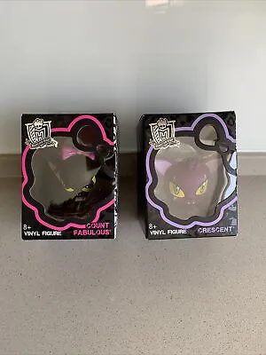 £12.50 • Buy Monster High Vinyl Figures X2 Pets Count Fabulous 🎀🖤 And Crescent 🌙 💜. Boxed