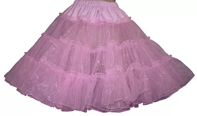 Shiney Pink Square Dance Crinloline Sz Xl/3x Waist 40 -50 L22  • $29.95