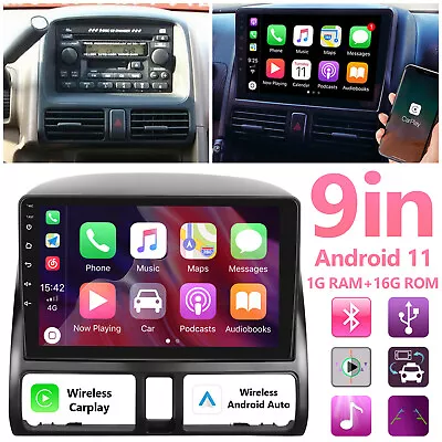 Apple Carplay Android 11.0 9  Car Stereo Radio GPS For Honda CR-V CRV 2002-2006 • $118.25