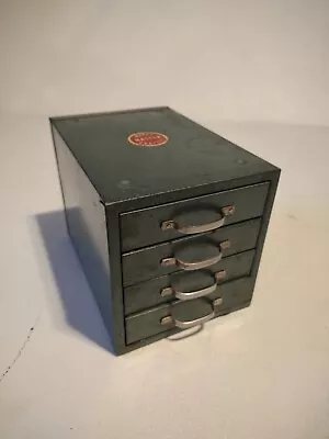 Vintage Wards Master Quality 4 Drawer Hardware Parts Tool Metal Storage Cabinet • $1