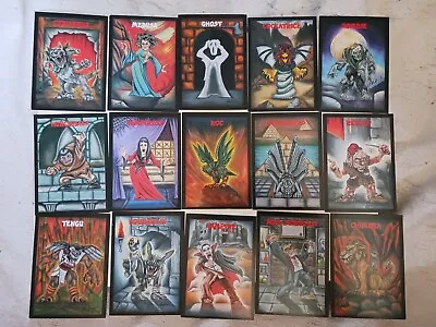 VTG Vintage 1991 MONSTER IN MY POCKET Playing 15 TRADING CARD LOT RARE 7-11 RARE • $12.04
