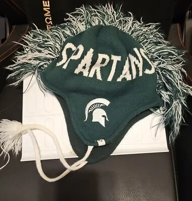 Michigan State Spartan Youth Hat Winter College Game Hype MI 47 OOAK Rare HTF  • $11.99