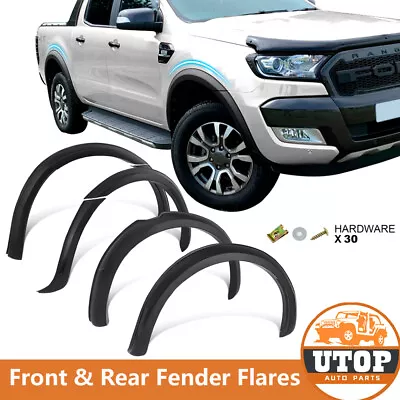 Slim Fender Flares Matte Black Guard For Ford Ranger PX2 MK2 2015-2018 Dual Cab • $188.10